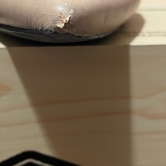 Tory Burch McKenna Leather Beige and Black Wedges - Picture 8 of 15